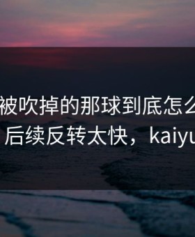 AC米兰被吹掉的那球到底怎么算？看傻了，后续反转太快，kaiyun网页