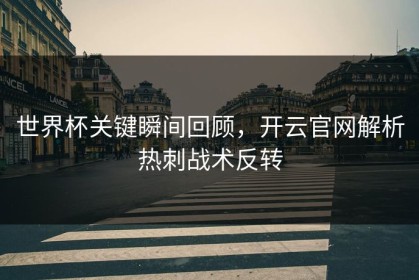世界杯关键瞬间回顾，开云官网解析热刺战术反转