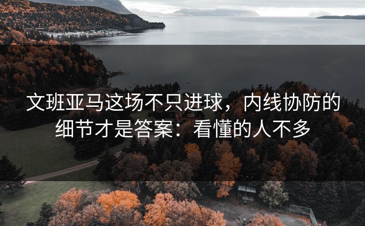 文班亚马这场不只进球，内线协防的细节才是答案：看懂的人不多